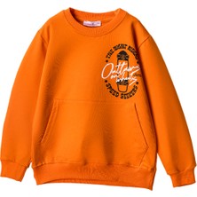 Lusana 252009 8-12 Yaş Kaykay Baskılı Sweat