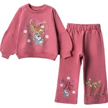 Lusana 501024 3-7 Yaş Smile Ceylan Baskılı Kız  Takım