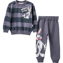 Lusana 24411 2-5 Yaş Erkek Bugs Bunny Baskılı 2li Takım
