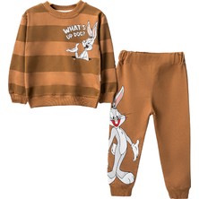 Lusana 24411 2-5 Yaş Erkek Bugs Bunny Baskılı 2li Takım