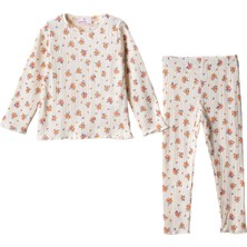 Lusana Br-02 3-7 Yaş Kız Çiçekli Taytlı Takım