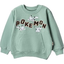 Lusana 30324 3-7 Yaş Pokemon Baskılı Sweat
