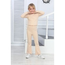 Lusana 3014  8-12 Yaş Ispanyol Pantolonlu Fitilli Takım