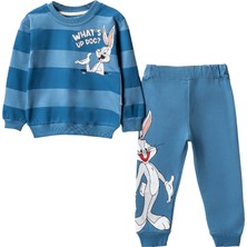 Lusana 24411 2-5 Yaş Erkek Bugs Bunny Baskılı 2li Takım