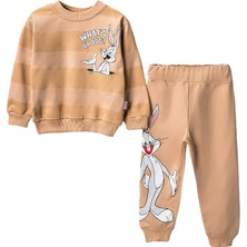 Lusana 24411 2-5 Yaş Erkek Bugs Bunny Baskılı 2li Takım