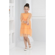 Lusana 30355-0 Papyonlu Tüllü Elbise