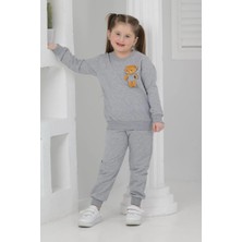 Lusana 3064 3-7 Yaş Ayıcık Detaylı Kız Takım