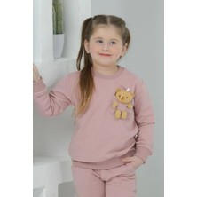 Lusana 3064 3-7 Yaş Ayıcık Detaylı Kız Takım