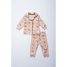 Lusana 2408 6-12 Ay  Sincap Baskılı Pijama Takım