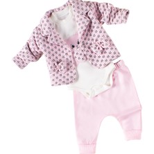 Lusana 1047 0-9 Ay Fiyonklu Ceketli 3lü Takım