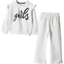 Lusana 19550-1 5-8 Yaş Girls Baskılı 2li Takım