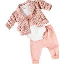 Lusana 1047 0-9 Ay Fiyonklu Ceketli 3lü Takım