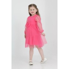 Lusana 30355-0 Papyonlu Tüllü Elbise