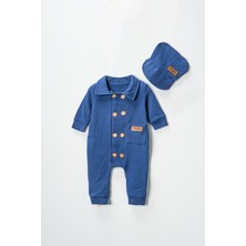 Lusana 2012 3-12 Ay Düğmeli Waffle Tulum