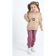 Lusana 3563 3-7 Yaş Lıttle Flower Baskılı 2iplik Mevsimlik Kız Takım