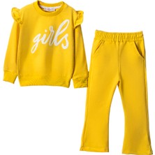 Lusana 19550-1 5-8 Yaş Girls Baskılı 2li Takım