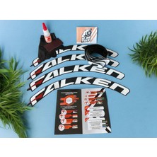 Falken Motorsiklet ve Otomobil Araç Lastik Yazısı 2.5 cm 8 Adet Yapıştırıcı Arma Sticker