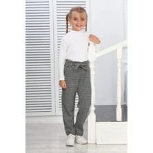 Lusana 3033 9-13 Yaş Kemerli Cepli  Pantolon