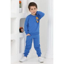 Lusana 3065 3-7 Yaş Ayıcık Detaylı Erkek Takım