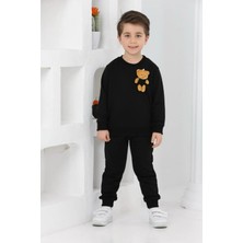 Lusana 3065 3-7 Yaş Ayıcık Detaylı Erkek Takım