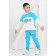 Lusana 3877 8-12 Yaş Brooklyn Baskılı Ikili Takım