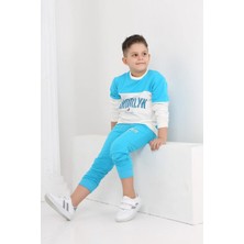 Lusana 3877 8-12 Yaş Brooklyn Baskılı Ikili Takım
