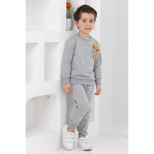 Lusana 3065 3-7 Yaş Ayıcık Detaylı Erkek Takım