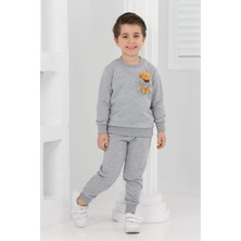 Lusana 3065 3-7 Yaş Ayıcık Detaylı Erkek Takım