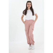 Lusana 3010 9-13 Yaş Komando Cep Paça Lastikli Pantolon