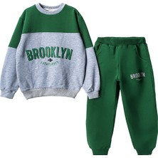 Lusana 3876 3-7 Yaş Brooklyn Baskılı Iki Iplik Takım