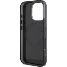 AMG Apple iPhone 16 Pro Max Kılıf Amg Lisanslı Magsafe Özellik Çift Katman Kırmızı Çapraz Çizgi Siyah-Kırmızı
