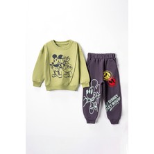 Lusana 50524 3-7 Yaş Mıckey Daffy Duck Baskılı Takım