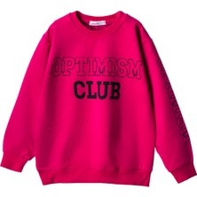 Lusana 252003 8-12 Yaş Optımısm Baskılı  Sweat
