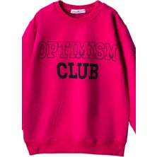 Lusana 252003 8-12 Yaş Optımısm Baskılı  Sweat