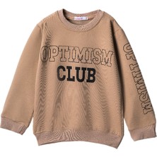 Lusana 252003 8-12 Yaş Optımısm Baskılı  Sweat