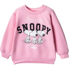 Lusana 301624 3-7 Yaş Snoopy Baskılı Sweat
