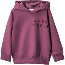Lusana 252010 3-7 Yaş Just Smıle Baskılı  Sweat