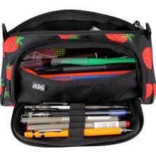 Jacbag Prime XL-Lastik Ayraçlı İki Bölmeli Kalem Kutusu