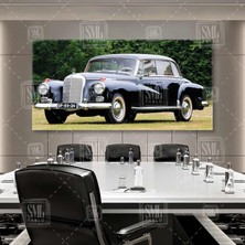 SML Tablo Mercedes-Benz 300D W189 Kasa 1957 Klasik Araba Antika Enine Yatay Kanvas Tablo