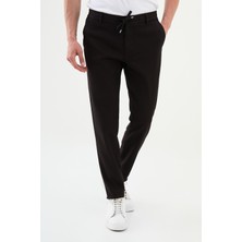 MCR Çizgili Kahverengi Super Slim Fit Erkek Pantolon