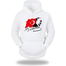 Gölge Stor Atatürk Görselli Kapşonlu Unisex Sweatshirt 798