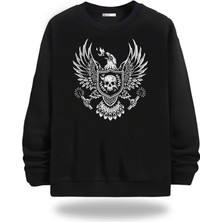 Gölge Stor Motorcycles Bisiklet Yaka Unisex Sweatshirt 77