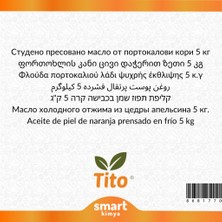 Tito Portakal Kabuğu Soğuk Sıkım Yağı Citrus Sinensis 5 kg