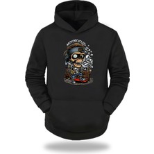 Gölge Stor Motorcycles Kapşonlu Unisex Sweatshirt 884