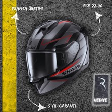 Shark D-Skwal 3 Sizler (Kar) Kapalı Motorsiklet Kask (ECE2206) (Fit Kasa)