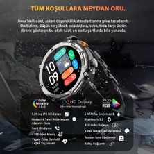 Carmenta Hera Askeri Dayanıklı Akıllı Saat - Yapay Zeka Destekli, Nabız Ölçen 410 Mah 5 Atm Su Geçirmez Akıllı Saat -  46 mm