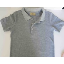 Gri Polo Yaka Tişört