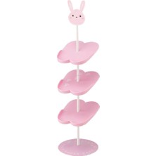 Yamazaki Çocuklar İçin Ayakkabı Rafı Pembe (Tavşan) Y: 67 cm