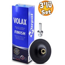 Badem10 Don Yağı Polisaj Parlatma Metal Cila 1 kg + Polisaj Keçesi 115 mm + Matkap Aparatlı M14