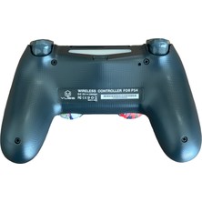 Yues Ps4 Uyumlu Dualshock 4 Kablosuz Joystick Wireless PS4 Oyun Kolu Kurukafa Party (Ps4 / Pc Uyumlu) + Şarj Kablosu